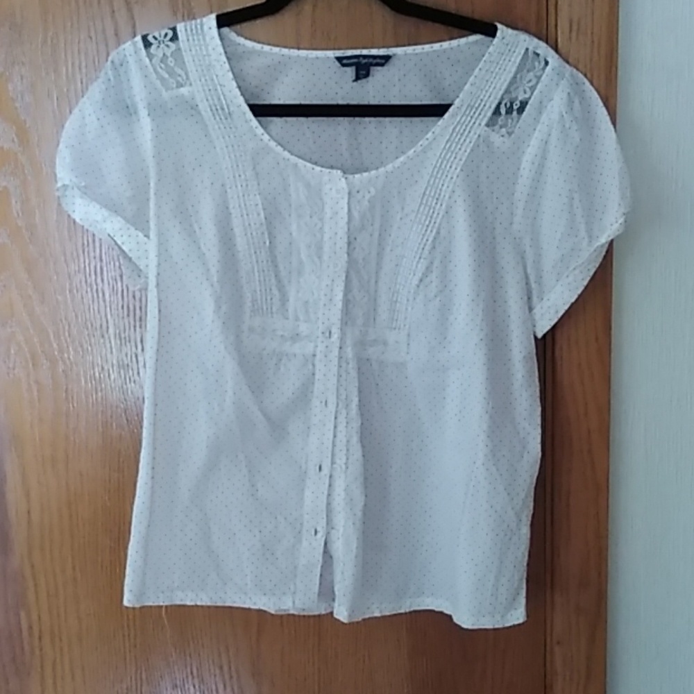 Polka dotted blouse